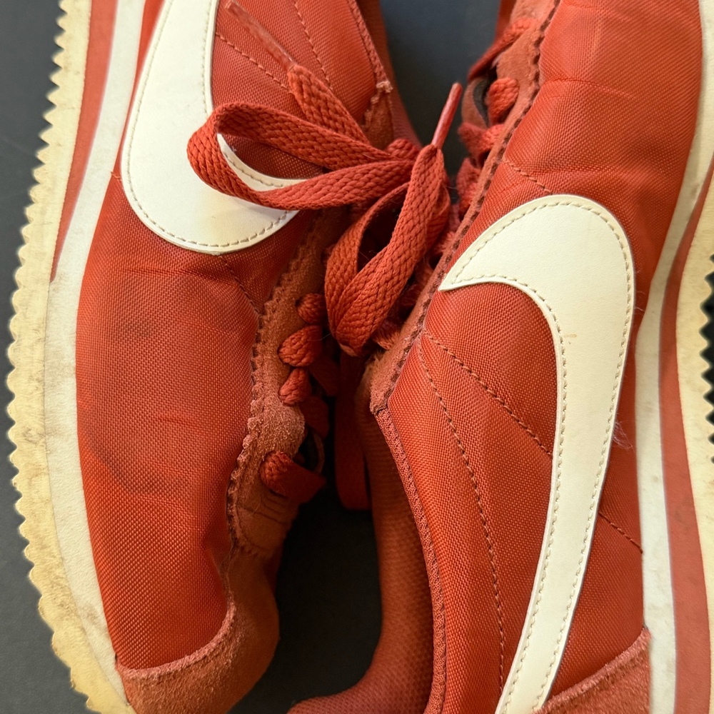Nike Classic Cortez Nylon Women’s 8 Red White 749864-806 Vintage Style